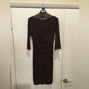 Max Mara 3/4 sleeve Plum Dress